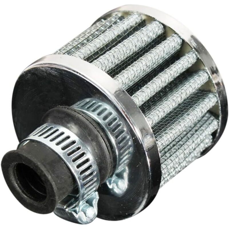 12 Mm X 50 Mm X 56 Mm Ölentlüftung Kaltluftfilter Kraftstoff Kurbelgehäuseentlüftung Passend Für Auto Silber