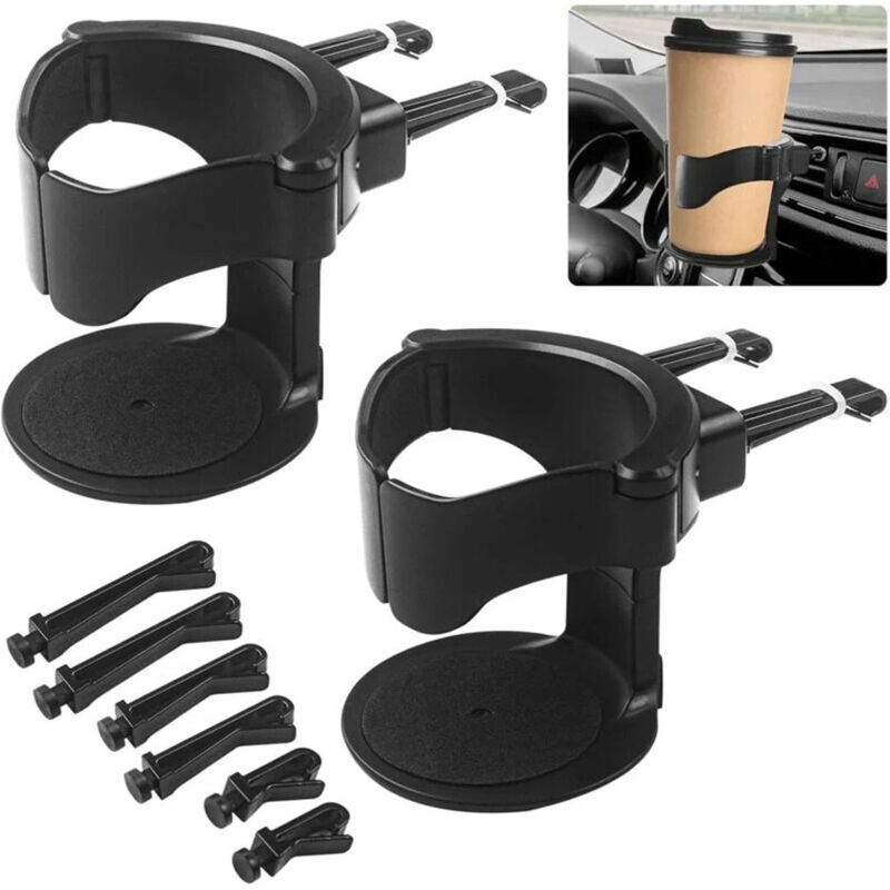2er-pack Auto-lüftungsschlitz-becherhalter, Auto-becherhalter, Universelle Verstellbare Lüftungsschlitzhalterung, Verstellbare Lüftungsschlitzhalterung, Becherhalter Für Getränke Und Kaffee
