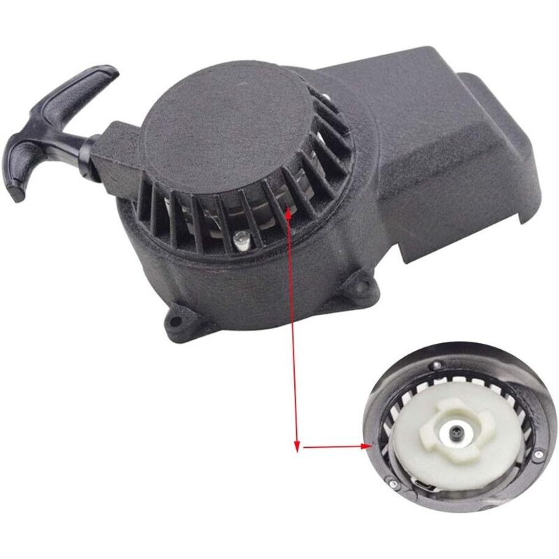 Anlasserpedale Und -teile Aus Aluminium, Schwarz, Mit Leichtgängiger Nietbefestigung, Ersatz Für 47- Und 49-cm³-2-takt-pocketbikes Und Dirtbikes Mit Gangschaltung