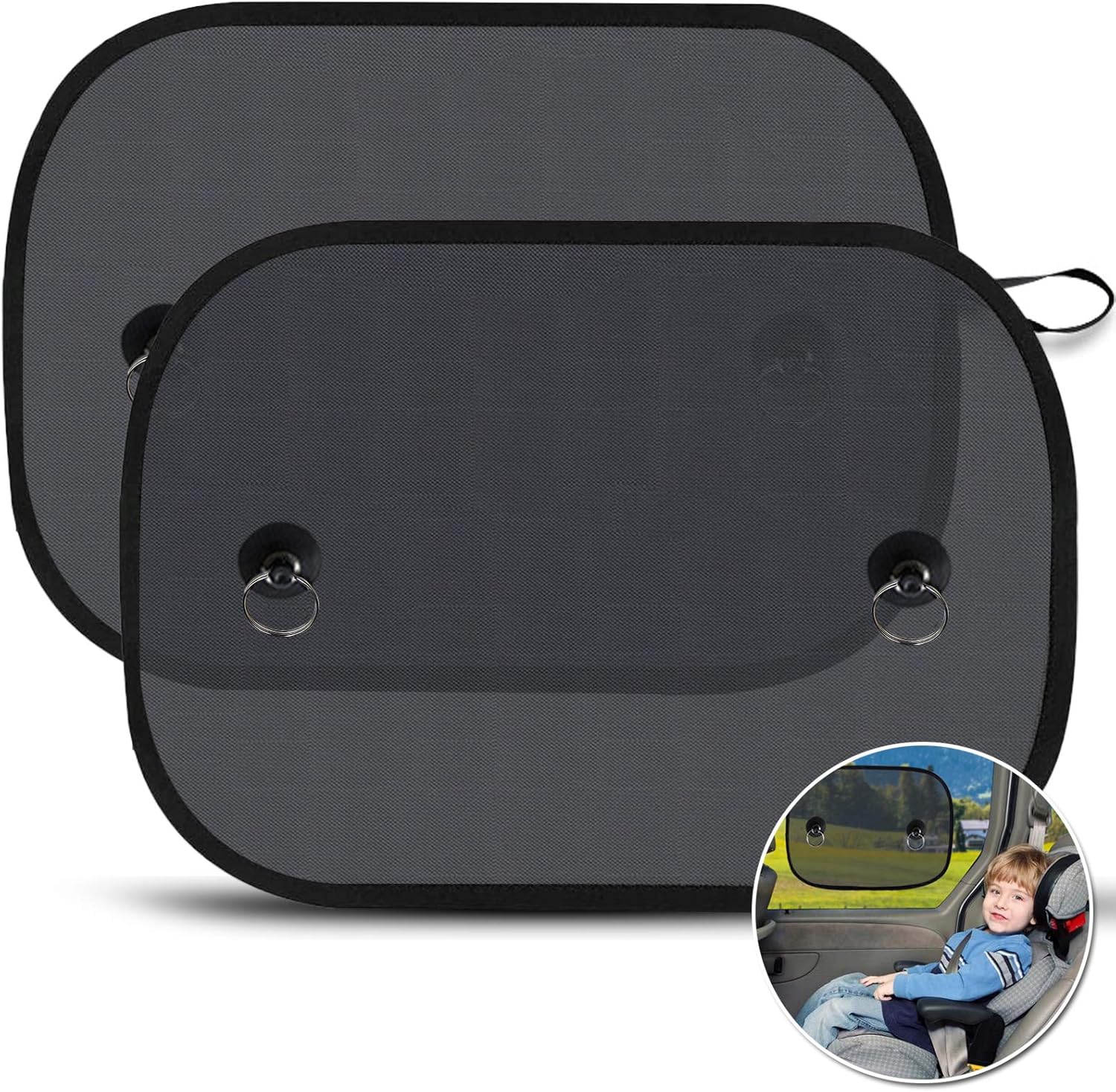Baby-auto-sonnenschutz, Autofenster-sonnenschutz Für Kinder, Auto-sonnenschutz Für Seitenfenster Vor Schädlichen Uv-strahlen, Schützt Kinder, Babys Und Erwachsene, 44 X 36 Cm (2 Stück)