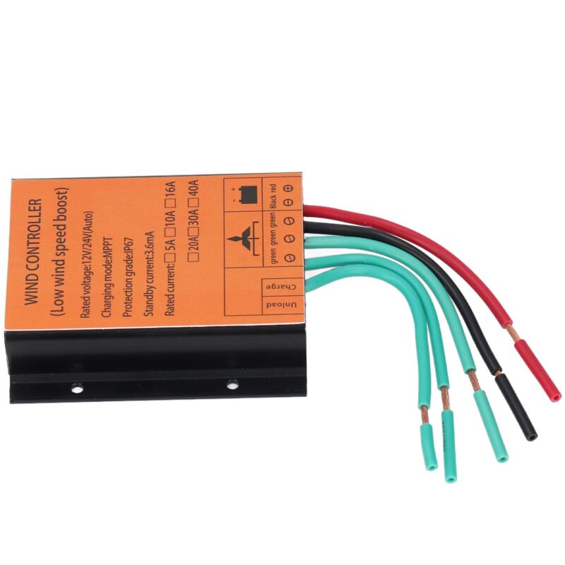 Boost-windturbinenregler, Automatische Batterieanpassung Für 12-v- Und 24-v-windkraftanlagen, 300–1000 W Boost-typ, 16 A Überlastschutz, Legierung
