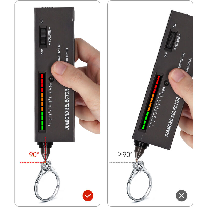 Diamantprüfstift, Hochpräziser Selektor, Prüfgerät Für Edelsteinschmuck, Mit Etui, Für Anfänger Und Experten