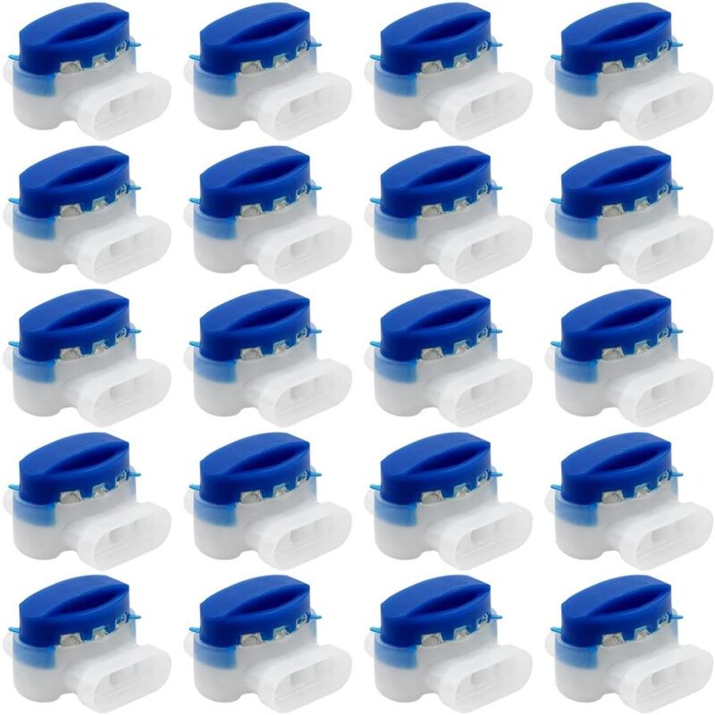 Abcrital – Packung Mit 20 Wasserdichten Kabelverbindern – Für Drähte Von 0,5 Bis 1,5 Mm² – Schnelle Installation Ohne Abisolieren – Korrosionsschutz