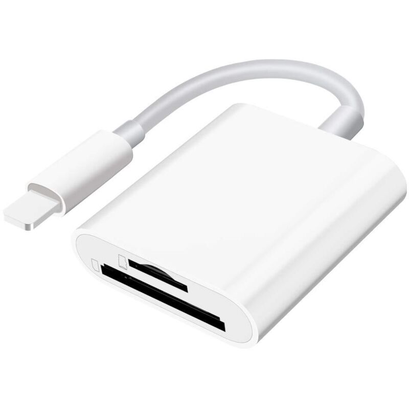 Sd/micro-sd-kartenleser Für Handy/tablet/kamera – Dual-steckplatz Für Sd- Und Tf-karten – Tragbarer Speicherkartenleser Npterbl