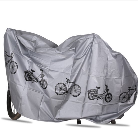 Fahrradabdeckung Schutzhülle Für Fahrräder Schützt Ihr Fahrrad Wasserdicht Und Atmungsaktiv 200 X 100 Cm Grau