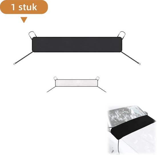 Windschutzscheibenabdeckung Halbscheibe Wetterschutz Universelle Passform 186 X 48 Cm Silber