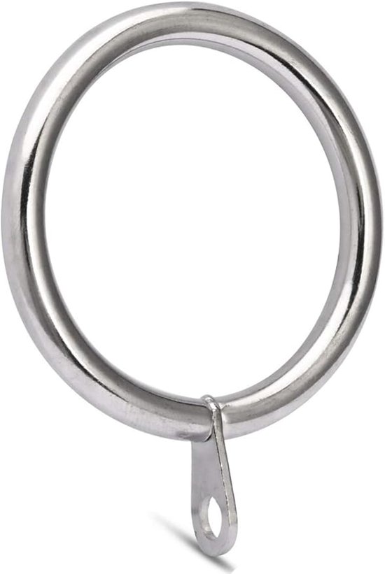 60 Stück, Gardinenringe, Innendurchmesser 38 Mm, Duschvorhang, Eisen, Gardinenringe, Silber, Ring, Gardinenhaken, Haken