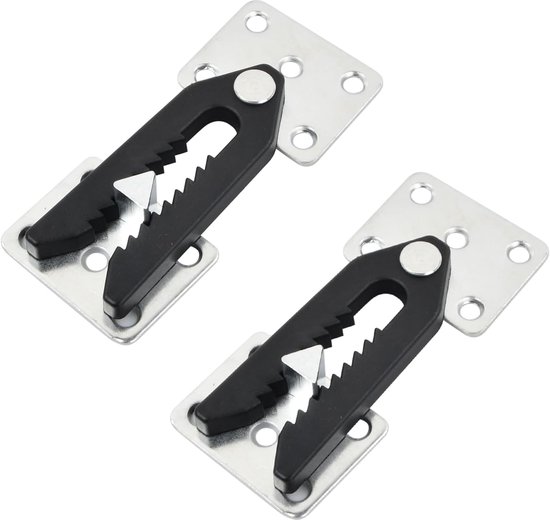 Möbelverbinder – Bankverbinder – Möbel Verbinden – Einfacher Schnappverschluss – 2 Stück – Silber