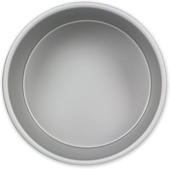 Kuchenform, Runde Kuchenform Aus Eloxiertem Aluminium, 19,4 X 19,4 X 7,5 Cm (7 X 3 Zoll), Tief, Silberfarben