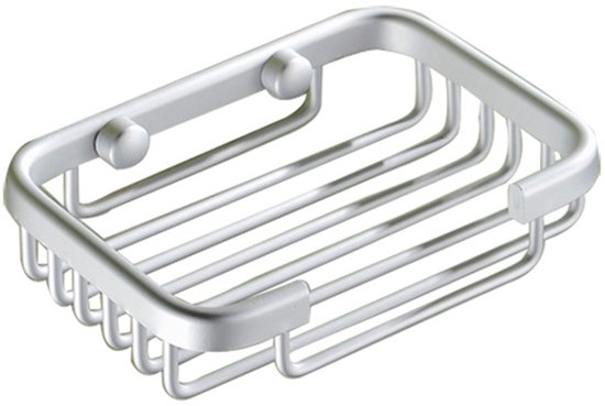 Wandseifenschale Seifenhalter Seifenschale Seifenbox Bohren Erforderlich Aluminiumlegierung Silber