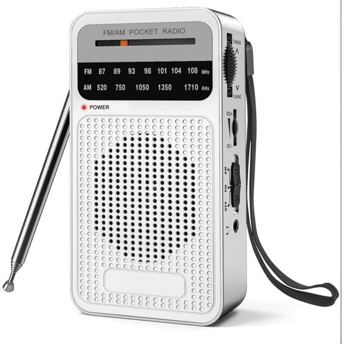 Tragbares Transistorradio Mit Kopfhöreranschluss, Taschenradio, Ausgestattet Mit Einer 2a-batterie, Für Den Empfang Über Größere Entfernungen.