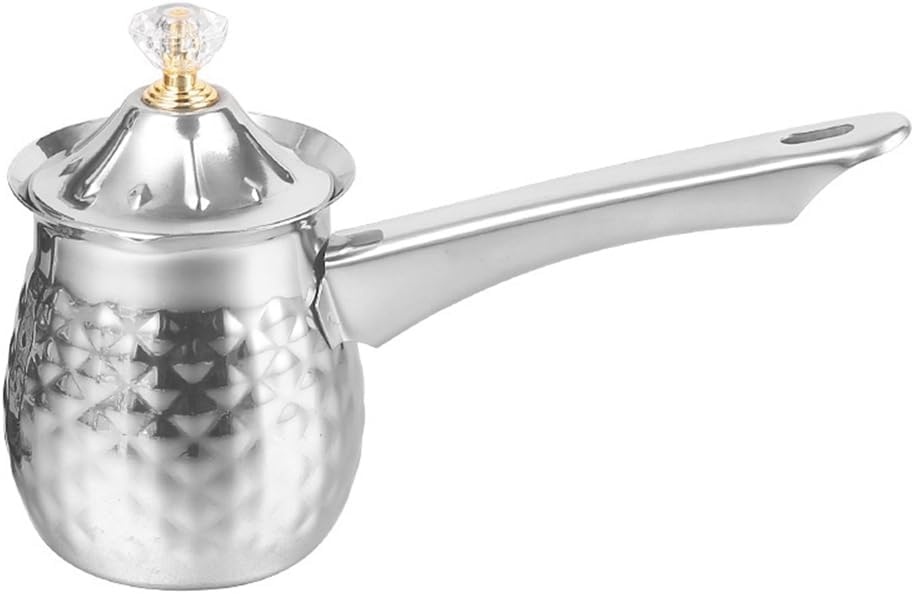 Turkish Coffee Pot, Coffee Machine, Stainless Steel Coffee Pot, Stovetop, Chocolate Milk Warmer With Spout 200 Ml