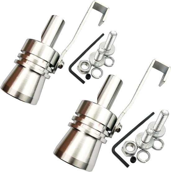Universal Turbo Sound Auspuffpfeife Xl Silber