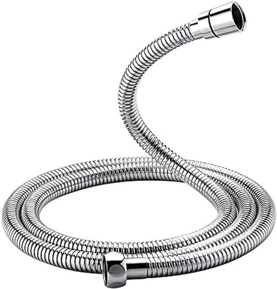 Duschschlauch 150 Cm Edelstahl Mit Verdrehsicherung Anschluss 4 Cm, 20 Mm Außengewinde Silber