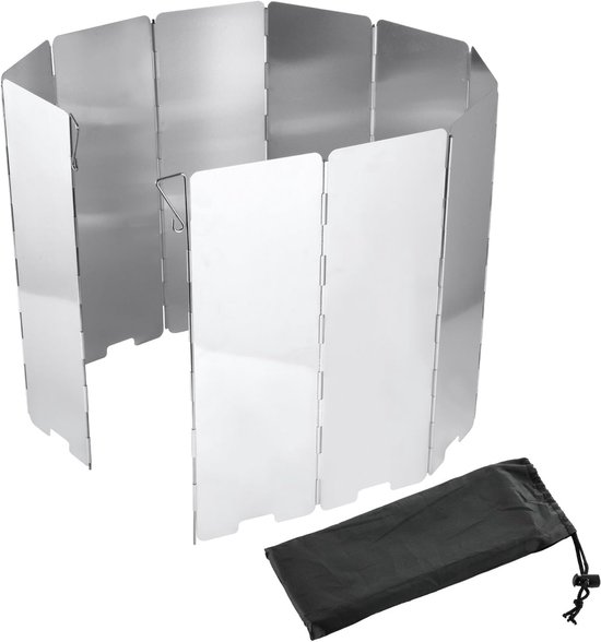 Faltbare Windschutzscheibe Aluminium 10 Teilig Silber
