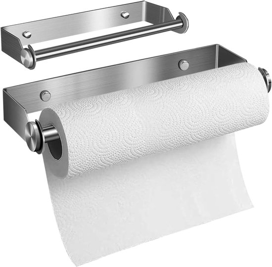 Küchenrollenhalter Wandrollenhalter, Handtuchhalter Küchenorganisation Edelstahl 304 27 Cm Silber