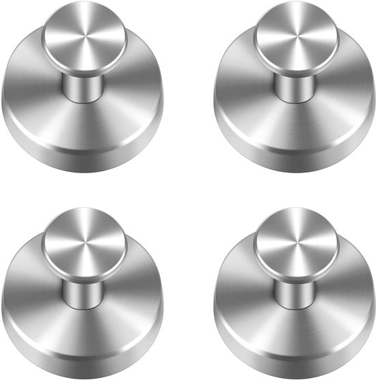Vakuum Saughaken Multifunktionale Haken Für Bad Und Küche 4 Stück Silber Edelstahl