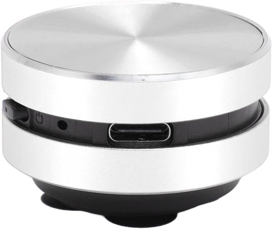 Tragbarer Bluetooth Minilautsprecher Mit Saugnapf Stereo Bassklang, Knochenleitung, Kreativer Musikplayer Für Bad Und Outdoor, Farbe: Silber