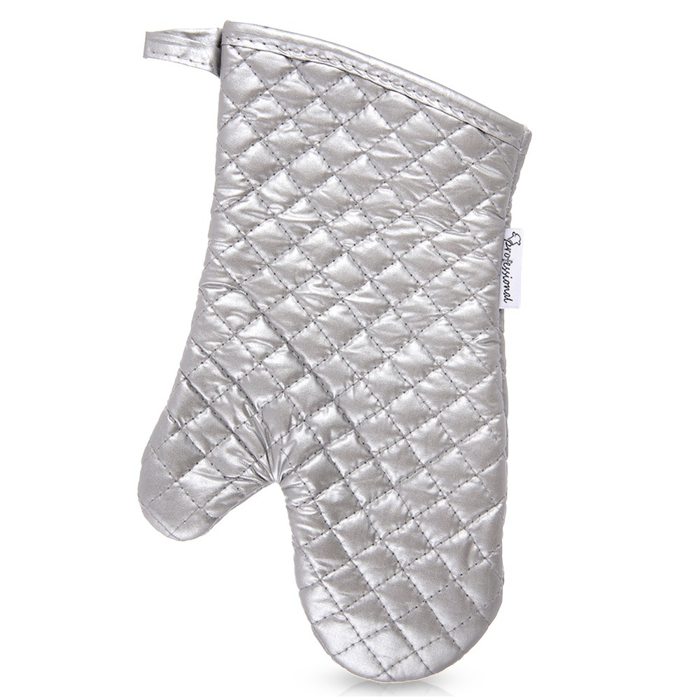 Silberner Ofenhandschuh Aus Baumwolle, 30,5 Cm