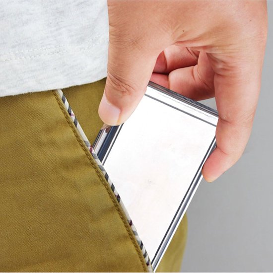 Münzaufbewahrungsbox Aus Metall – Silber – 100 Mm
