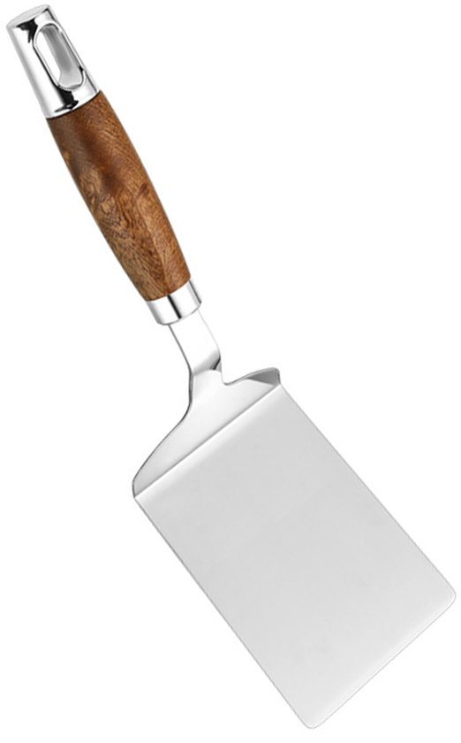 Edelstahlspatel Küchenspatel Grillspatel Hamburgerspatel Hängend Küchenutensil Zum Grillen, Braten Von Eiern, Kuchen Und Hamburgern Silber