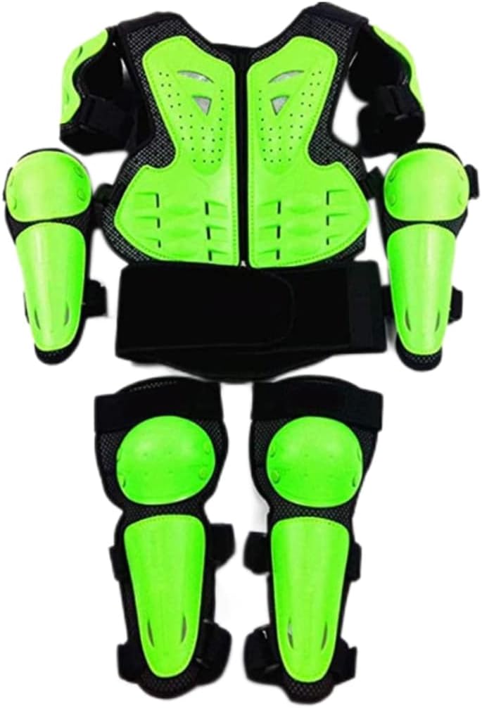 Schutzweste Für Kinder Mit Knie- Und Ellbogenschonern, Motocross-schutzausrüstung Für Kinder Von 5-13 Jahren, Renn- Und Skateboard-schutzausrüstung