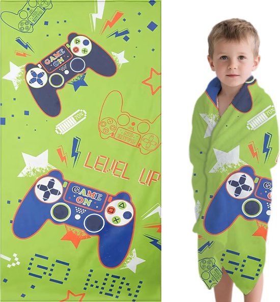 1 Stück Kinderbadetuch Strandset Kinderstrandtuch Strandtuch Unisex Grün 80 X 150 Cm Für Badezimmer, Strand Und Schwimmbad