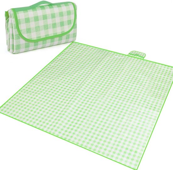 Rewytaz Picknickdecke 200 X 200 Cm Faltbar Outdoor Teppich Strandtuch Gartenteppich Strandmatte Grün