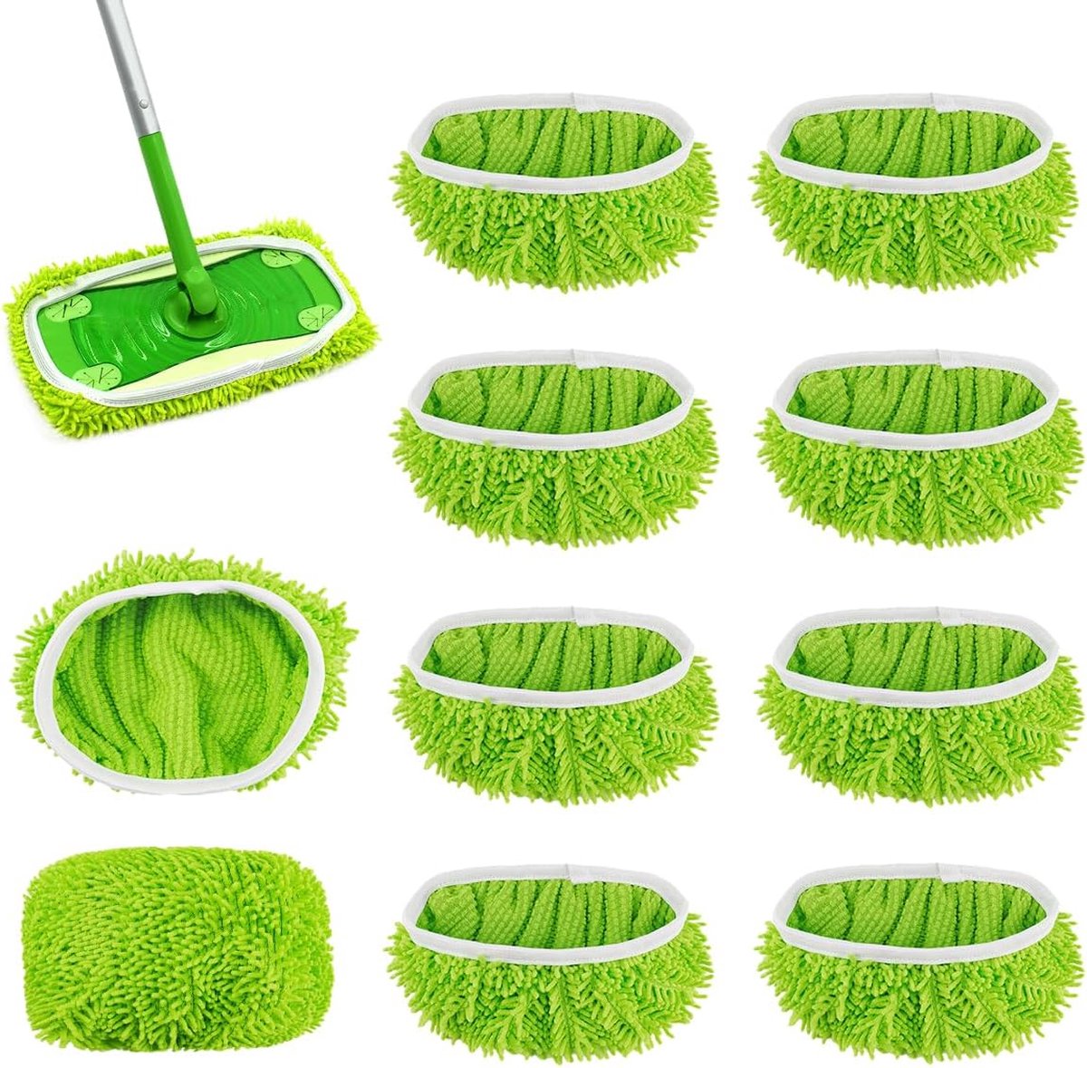 Bodenwischer, Geeignet Für Swiffer, Mikrofasertuch Für Swiffer-wischmopps, 25,5 X 11,5 Cm, Für Nass- Und Trockenreinigung, Wiederverwendbare Feuchttücher Für Alle Bodenarten