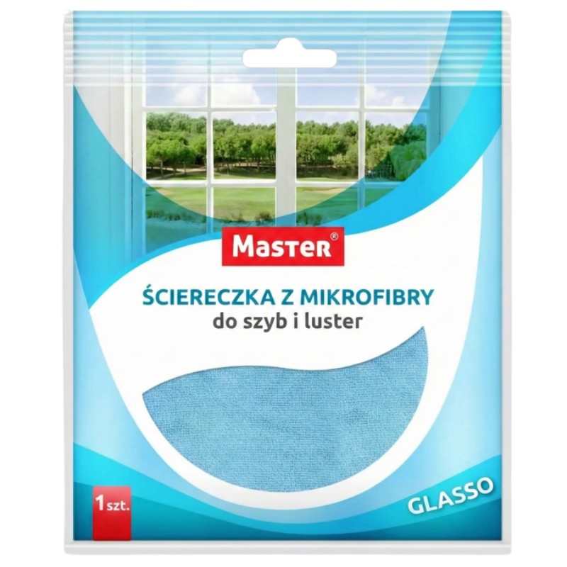 Master Glasso Mikrofaser-fensterreinigungstuch, 1 Stück