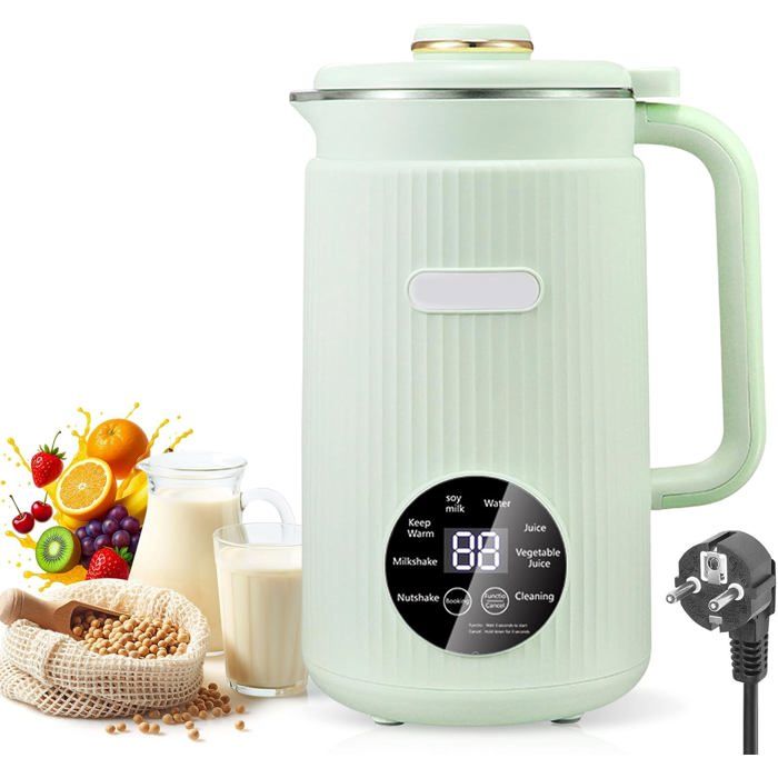 8-in-1 Nussmilchbereiter – Hjkjyx – 1200 Ml, Vollautomatisch, Mit Timer Und Warmhaltefunktion, Geeignet Für Hafer- Und Mandelmilch