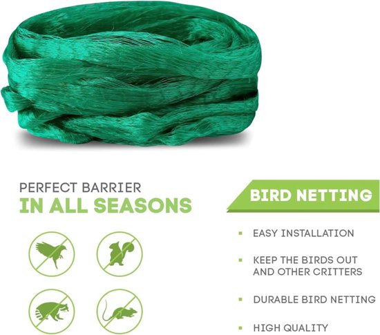 Gartennetz Für Pflanzen Obst Gemüse Und Grassamen Vogelschutznetz-set Mit Kunststoff-erdankern Teichnetzabdeckung Schutznetz Für Pflanzen Grün 4 4 5