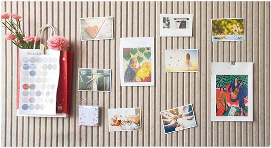 Dekorative Filztafel – 0,9 Cm Dick – Faltbar – Geeignet Zum Aufkleben Von Fotos – Hellbraun – 60 X 40 Cm