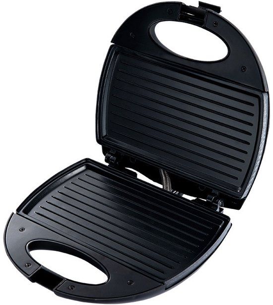 Grillbesteck-set – Elektrischer Tischgrill, Kontaktgrill, Antihaftbeschichtung, Überhitzungsschutz, Toastschneider
