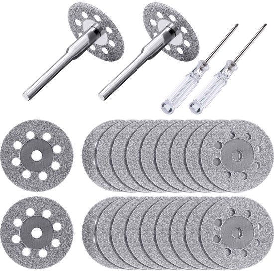 20 Diamantschleifscheiben Mit 22 Mm Durchmesser. Geeignet Für Dremel-rotationswerkzeuge.
