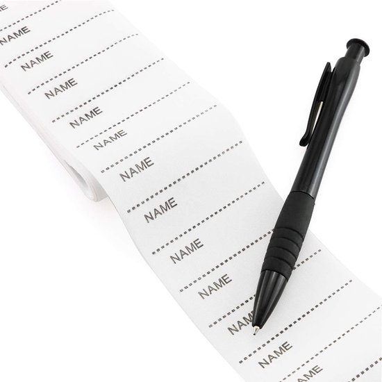 200 Namensetiketten 55 × 18 Mm Personalisierte Stoffetiketten Beschreibbare Etiketten Zum Beschriften Von Kleidung Nähzubehör Für Schule, Haushal