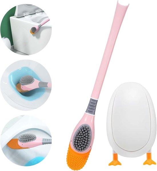 Wc Bürste Mit Ständer Stand Wc Bürste Wc Bürste Mit Halterung Wc Bürstenhalter Freistehend Und Zur Wandmontage Selbstklebender Wandstreifen Langl