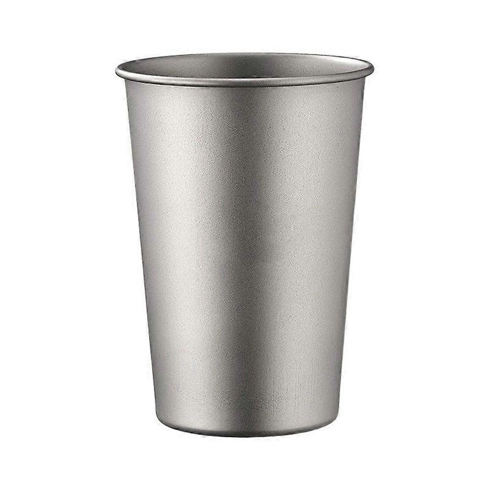 400 Ml Bierbecher Aus Reinem Titan, Einwandig, Ultraleicht, Stapelbar, Tragbar, Outdoor-camping-trinkgeschirr