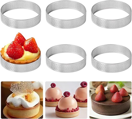 Backformen – 6-teiliges Set – 6 Cm – Edelstahl – Dessertformen – Geeignet Für Kuchen, Torten Und Kekse