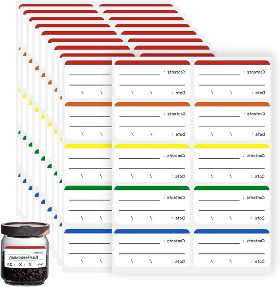 Gefrieretiketten Selbstklebende Marmeladenaufkleber 100 Stück Etiketten 6 X 3 Cm Verpackung & Versand Gefrieretiketten Für Einmachgläser, Gefrier