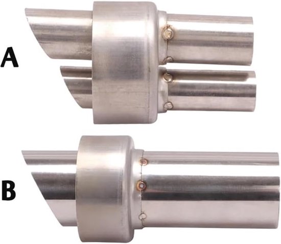 Universeller Motorradschalldämpfer 54,5 Mm, Db-killer, Herausnehmbar, Reduziert Geräusche, Einstellbarer Klang
