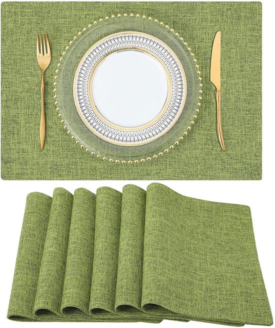 Tischdecke Luxuriöses Platzset Und Hitzebeständiger Tischläufer, 6 Teilig, In Wunderschönem Pfauenblau Für Esstisch Und Küche Pfauenblau