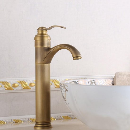 Küchenarmatur Waschbeckenarmatur Küchenarmaturen Badezimmerarmatur Luxuriöse, Antike Messing Badezimmerarmatur, Aufputzmontage, Warm /kaltwasser,