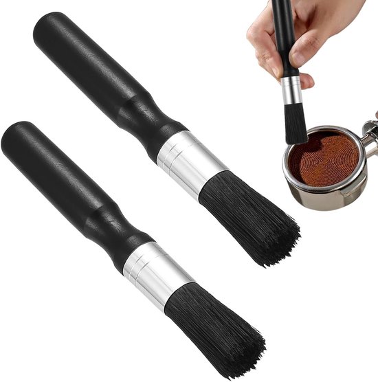 Set Mit 2 Barista-reinigungsbürsten Für Espresso- Und Kaffeemaschinen – Ideal Für Filterhalter Und Kaffeezubehör