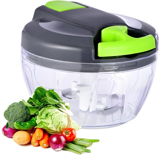Manuelle Küchenmaschine, Gemüseschneider, Tragbarer Knoblauchschneider Mit Ausziehmechanismus, Zwiebelschneider, Für Gemüse, Ingwer, Obst, Nüsse,