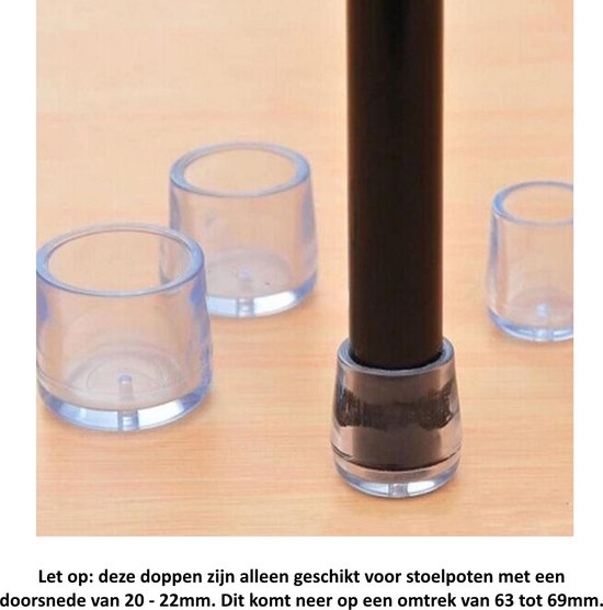8 Runde Stuhlbeinkappen Für Runde Stuhlbeine Mit Einem Durchmesser Von 20 22 Mm Und Einem Umfang Von 63 69 Mm Stuhlschutzkappen 8 Stück