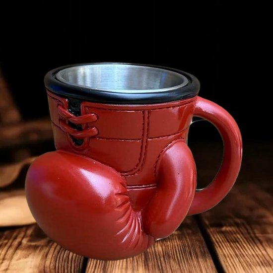 Boxhandschuhe, Edelstahlbecher, Personalisierte Kaffeebecher Mit Isolierten Griffen, Isolierte Reisebecher, Lustiges Box Geschenkset (für Männer