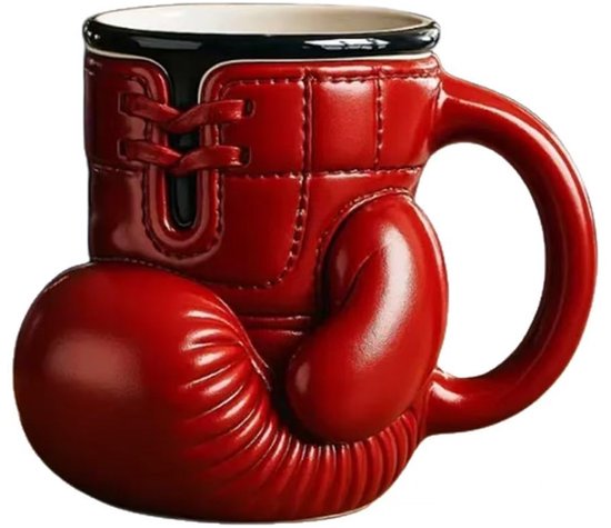 Edelstahlbecher Mit Boxhandschuhmotiv Personalisierter Kaffeebecher