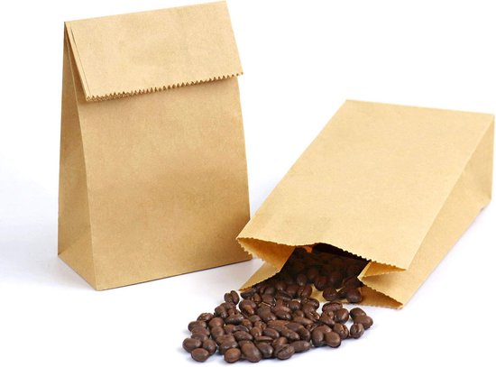 Papiertüten 50 Stück 18 X 9 Cm Geschenktüten Gastgeschenke Obsttüten Süßigkeitentüten Lunchtüten Mini Kraftpapiertüten Für Hochzeiten Und Weihnac