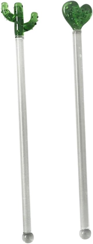 2 Kreative Cocktailrührer Aus Glas – Ergonomisches Design Zum Mixen, Ideal Für Milchcocktails, Einzigartige Dekoration Für Jeden Anlass